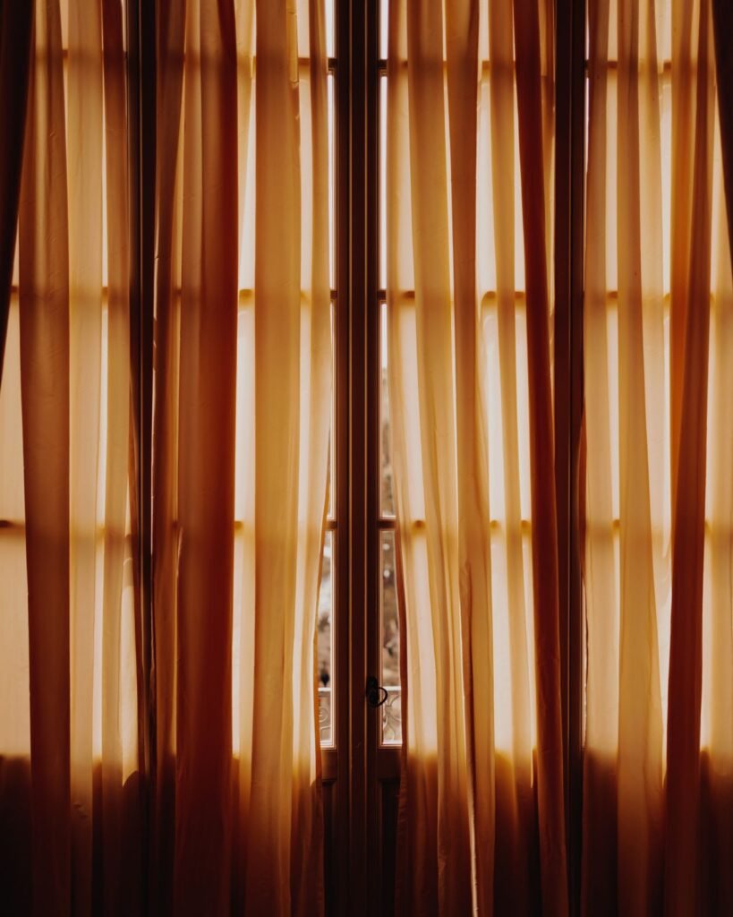 Pure White Cotton Door Curtains – 9ft (Pair)