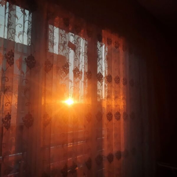 Rust Sunset Ombre Curtains – 7ft (Pair)