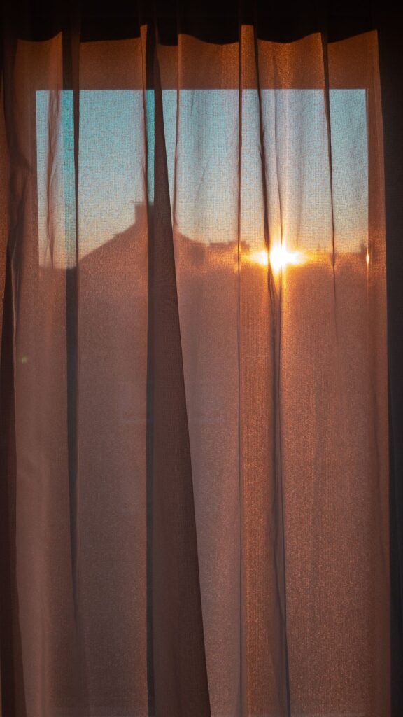 Ivory Sheer Voile Curtains – 7ft (Pair)