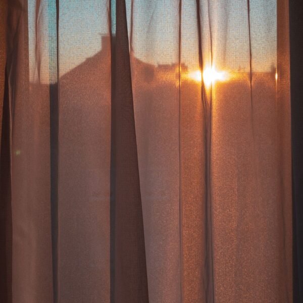 Ivory Sheer Voile Curtains – 7ft (Pair)